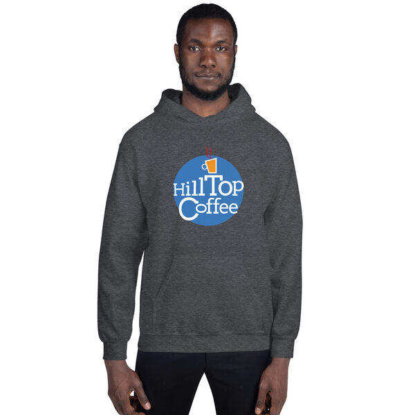 Hilltop Coffee Unisex Hoodie (Blue logo)