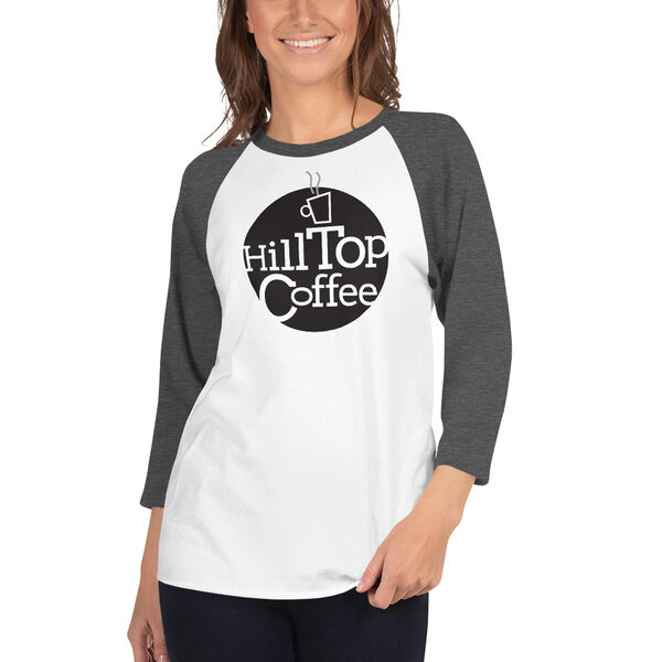 Unisex Hilltop Coffee 3/4 Sleeve (Black logo)